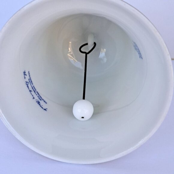 AK Kaiser Porcelain Collectible Bell Danbury Mint Flowers Pheasant Bird Vintage - Picture 13 of 13